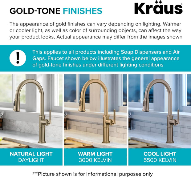 Kitchen & Bath Fixtures, Kitchen Faucets, Kitchen Fixtures, Kitchen Sink Faucets, Tools & Home Improvement, Touch On Kitchen Sink FaucetsBolden Commercial Style 2-Function Single Handle Pull down Kitchen Faucet in Brushed Gold, KPF-1610BG - Premium  from Nobles Store - Just $267.31! Shop now at Nobles Store