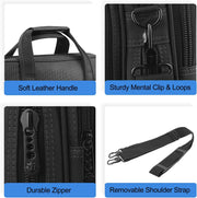 Laptop Bag 15.6 Inch, Mens Laptop Briefcase, Expandable Carry on Computer Case, Business Office Attache, Lightweight Water Resistant Shoulder Messenger Bag for Macbook Acer HP Dell, Black