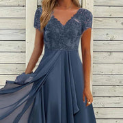 WomenEuropean And American-style Mid-length Chiffon Dress - Premium 0 from Nobles Store - Just $56.67! Shop now at Nobles Store
