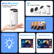 Consumer Electronics, Home Audio & Video, Projects & AccessoriesProjector HY300 Pro 4K Android 11 Dual Wifi6 260ANSI Allwinner H713 BT5.0 1080P 1280*720P Home Cinema Outdoor Projetor - Premium  from Nobles Store - Just $58.33! Shop now at Nobles Store