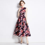 Clothing, null, WomenSleeveless Waist 3D Cutting Waist A- Line Skirt - Premium 0 from Nobles Store - Just $77.02! Shop now at Nobles Store