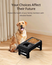 Automatic Dog Feeders, Dog Bowls and Accessories, Dogs, PetsElevated Dog Bowls for Large Dogs, Raised Dog Bowl Stand with No Spill Dog Water Bowl & Stainless Steel Dog Food Bowl, 4 Heights Adjustable for Small Medium Large Dogs and Pets - Premium  from Nobles Store - Just $38.64! Shop now at Nobles Store