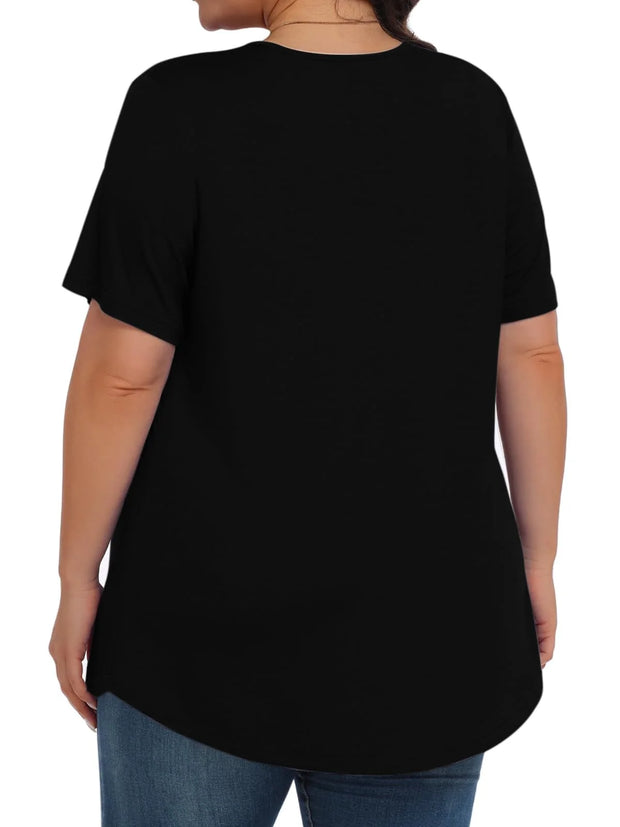 Clothing, Plus Size Tops, Womens PlusWomens plus Size Tops Tunic Short Sleeve Shirts Floral Blouses Loose Summer Tops - Premium  from Nobles Store - Just $24.53! Shop now at Nobles Store