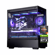 Gaming Desktop PC, Ryzen 7 9700X, RTX5070 12GB,1TB SSD, 32GB DDR5, Black, Windows 11 Home