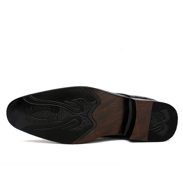 nullMen's PU Leather Pointed Formal High Heels - Premium 0 from null - Just $54.21! Shop now at Nobles Store