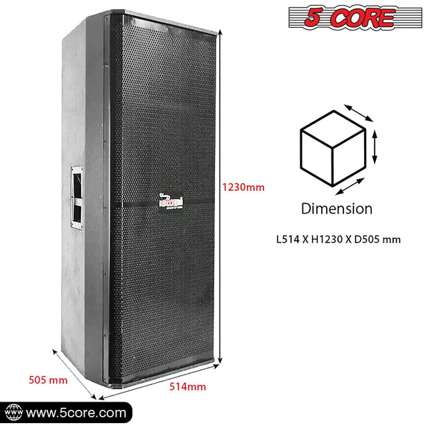 Electronics & Gadgets, Electronics Accessories & Supplies5Core Portable Cabinet PA DJ Speaker System 15 Inch 4000W Passive 3 Way Loudspeaker - Premium  from Nobles Store - Just $1824.01! Shop now at Nobles Store