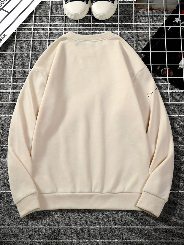 Men Apparel, Men Clothing, Men Hoodies, Men Hoodies & SweatshirtsManfinity Homme Men Slogan Graphic Sweatshirt - Premium  from Nobles Store - Just $25.12! Shop now at Nobles Store