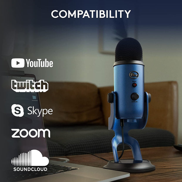Condenser Microphones, Microphones, Microphones & Accessories, Multipurpose, Musical InstrumentsYeti USB Microphone for Gaming, Streaming, Podcasting, Twitch, Youtube, Discord, Recording for PC and Mac, 4 Polar Patterns, Studio Quality Sound, Plug & Play-Midnight - Premium  from Nobles Store - Just $143.65! Shop now at Nobles Store