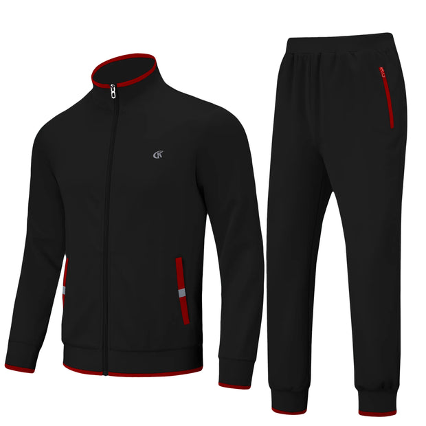 Clothing, Mens Clothing, Mens Workout ClothingMen'S Tracksuits Sweatsuits for Men Set Track Suits 2 Piece Casual Athletic Jogging Warm up Full Zip Sweat Suits Black XL - Premium  from Nobles Store - Just $63.78! Shop now at Nobles Store