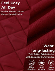 Women'S Winter Thicken Puffer Coat Warm Fleece Lined Parka Jacket with Fur Hood