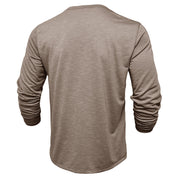 Men's Long-sleeved Henry Collar Shirt - Premium 0 from USAdrop - Just $38.84! Shop now at Nobles Store