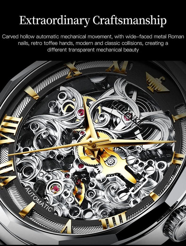 Clothing, Men, Shoes & Jewelry, Watches, Wrist WatchesOUPINKE Men'S Skeleton Mechanical Watches Luxury Dress Automatic Self Winding Sapphire Crystal Waterproof Tungsten Steel Band Wrist Watches - Premium  from Nobles Store - Just $454.33! Shop now at Nobles Store