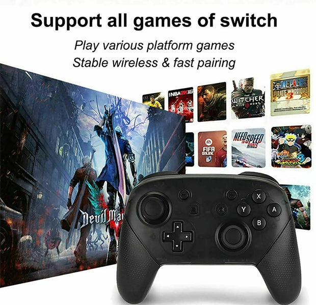 Electronics & Gadgets, Video Game Consoles & AccessoriesPro Wireless Game Controller Gamepad Joystick Remote for Nintendo Switch / Lite - Premium  from Nobles Store - Just $32.90! Shop now at Nobles Store