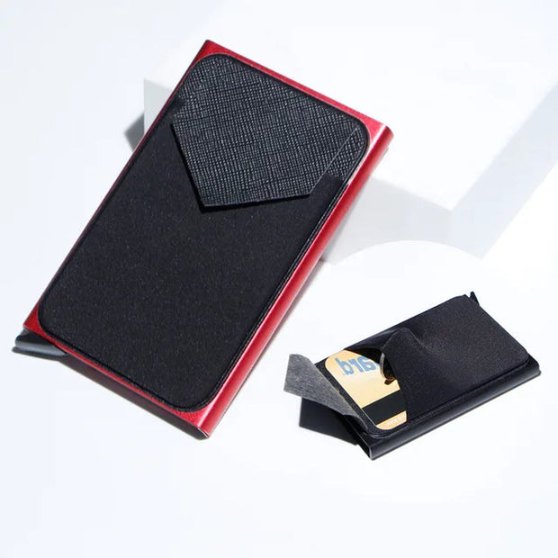 HomeCarbon Fiber Card Holder Wallets Men RFID Black Magic Trifold Leather Slim Mini Wallet Small Money Bag Male Purses Wallet Women - Premium  from Nobles Store - Just $27.09! Shop now at Nobles Store