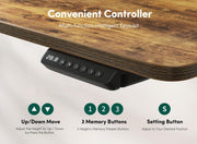 Furniture, Home & Kitchen, Home Office Desks, Home Office Furniture55" Electric Standing Desk with Shelves, 55 X 24 Inch Sit Stand Rising Desk with Monitor Stand - Premium  from Nobles Store - Just $369.21! Shop now at Nobles Store