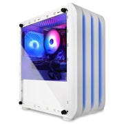 Eclipse ATX Gaming Desktop, Intel Core I7 4790, 16GB RAM, 1TB SSD, 1TB HD, White