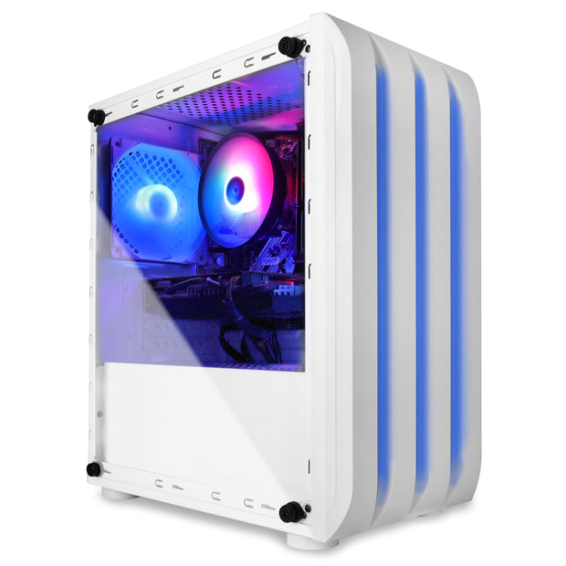 Eclipse ATX Gaming Desktop, Intel Core I7 4790, 16GB RAM, 1TB SSD, 1TB HD, White
