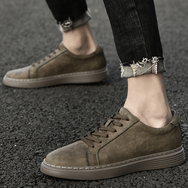 Plus Size Frosted Cowhide Board Shoes Men's Sports - Premium 0 from Nobles Store - Just $68.75! Shop now at Nobles Store