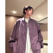 American Retro Premium Purple Baseball Trendy Niche Jacket - Premium 0 from Nobles Store - Just $52.67! Shop now at Nobles Store