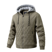 JacketMen's Casual Jacket Quilted Cotton Removable Hood Jacket - Premium 0 from Nobles Store - Just $56.89! Shop now at Nobles Store