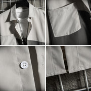 Shirt Men's Long Sleeve Stitching Loose Casual Jacket - Premium 0 from Nobles Store - Just $44.36! Shop now at Nobles Store