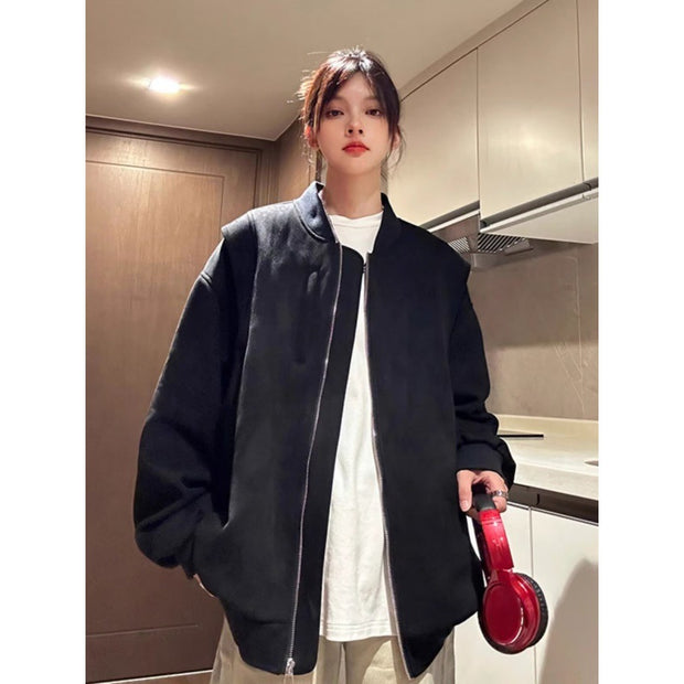 American Retro Premium Purple Baseball Trendy Niche Jacket - Premium 0 from Nobles Store - Just $52.67! Shop now at Nobles Store