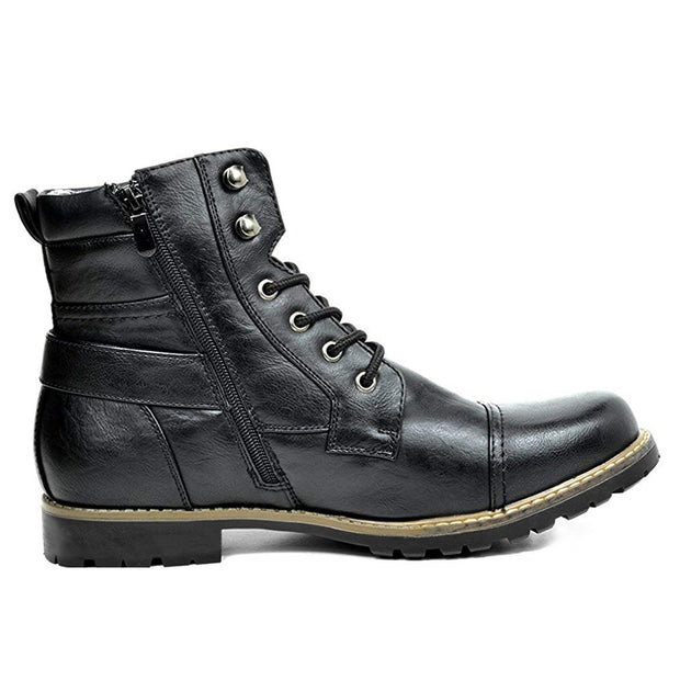 Men, Men Apparel, Men ClothingMen's Double Zipper Heavy Machine Leather Boots - Premium 0 from Nobles Store - Just $68.58! Shop now at Nobles Store