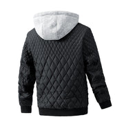 JacketMen's Casual Jacket Quilted Cotton Removable Hood Jacket - Premium 0 from Nobles Store - Just $56.89! Shop now at Nobles Store