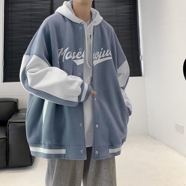 American Jacket Casual Student Splicing Coat - Premium 0 from Nobles Store - Just $54.99! Shop now at Nobles Store