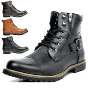 Men, Men Apparel, Men ClothingMen's Double Zipper Heavy Machine Leather Boots - Premium 0 from Nobles Store - Just $68.58! Shop now at Nobles Store