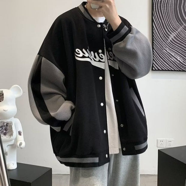 American Jacket Casual Student Splicing Coat - Premium 0 from Nobles Store - Just $54.99! Shop now at Nobles Store