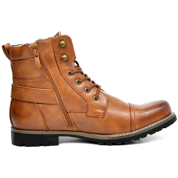 Men, Men Apparel, Men ClothingMen's Double Zipper Heavy Machine Leather Boots - Premium 0 from Nobles Store - Just $68.58! Shop now at Nobles Store