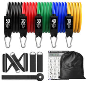 accessory, exercise, fitness, gym, indoor, outdoorFitness Exercises Resistance Bands Set - Premium  from Nobles Store - Just $59.97! Shop now at Nobles Store