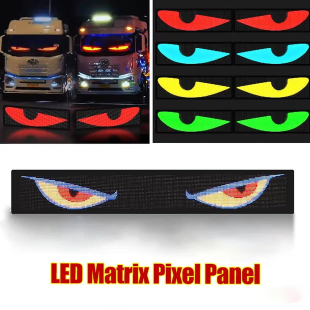 LED Lighting, LED Panel Lights, Lights & LightingRGB LED Car Sign Animation LED Matrix Pixel Panel DIY Programmable Bluetooth App Control LED Panel Flexible Display Light - Premium  from Nobles Store - Just $60.82! Shop now at Nobles Store