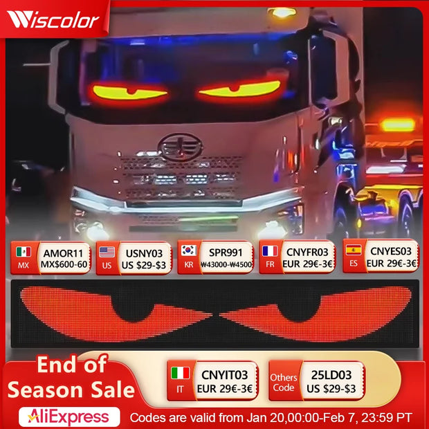 LED Lighting, LED Panel Lights, Lights & LightingRGB LED Car Sign Animation LED Matrix Pixel Panel DIY Programmable Bluetooth App Control LED Panel Flexible Display Light - Premium  from Nobles Store - Just $60.82! Shop now at Nobles Store