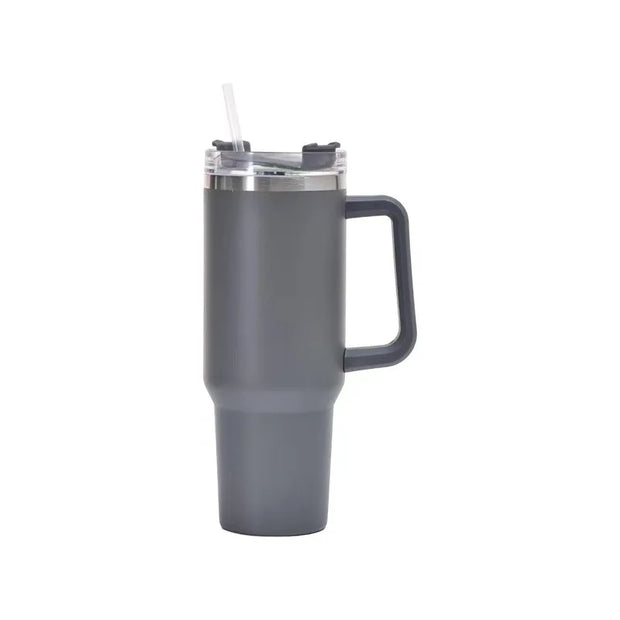 Dining & Bar, Drinkware, Home & Garden, Kitchen40Oz 304 Stainless Steel Insulated Water Bottle,Thermal Coffee Car Cup, Cold Hot Mugs Vacuum Flask with Handle Straw,For Sport - Premium  from Nobles Store - Just $47.98! Shop now at Nobles Store