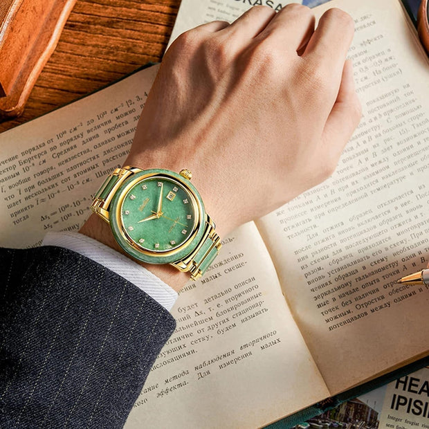 Clothing, Men, Shoes & Jewelry, Watches, Wrist WatchesAutomatic Mechanical Watches for Men Luxury Dress Watch Waterproof with Sapphire Glass Mirror (Model: AD6001G) - Premium  from Nobles Store - Just $800.94! Shop now at Nobles Store