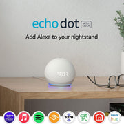 Echo Dot (4Th Gen) | Smart Speaker with Clock and Alexa | Glacier White - Premium  from Nobles Store - Just $213.76! Shop now at Nobles Store