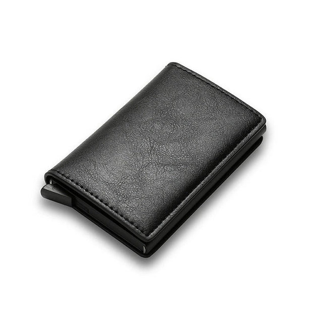HomeCarbon Fiber Card Holder Wallets Men RFID Black Magic Trifold Leather Slim Mini Wallet Small Money Bag Male Purses Wallet Women - Premium  from Nobles Store - Just $27.09! Shop now at Nobles Store