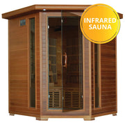 All categories4-Person Cedar Corner Infrared Sauna with 10 Carbon Heaters - Premium  from Nobles Store - Just $4870.12! Shop now at Nobles Store