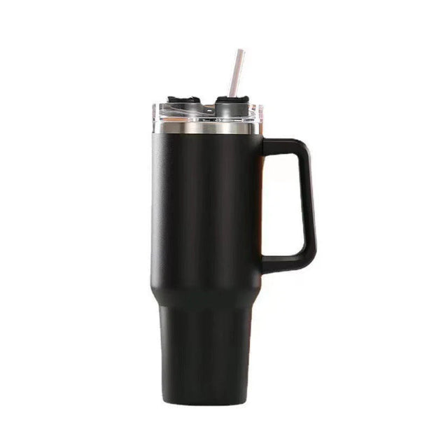 Dining & Bar, Drinkware, Home & Garden, Kitchen40Oz 304 Stainless Steel Insulated Water Bottle,Thermal Coffee Car Cup, Cold Hot Mugs Vacuum Flask with Handle Straw,For Sport - Premium  from Nobles Store - Just $47.98! Shop now at Nobles Store