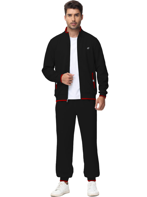 Clothing, Mens Clothing, Mens Workout ClothingMen'S Tracksuits Sweatsuits for Men Set Track Suits 2 Piece Casual Athletic Jogging Warm up Full Zip Sweat Suits Black XL - Premium  from Nobles Store - Just $63.78! Shop now at Nobles Store