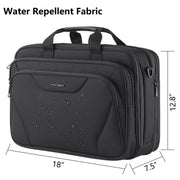 Large 17.3" Laptop Messenger Carrying Bag, Black
