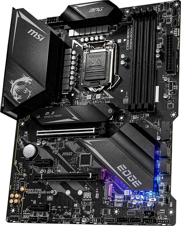 Computer Components, Computers & Accessories, Electronics, Internal Components, MotherboardsMPG Z490 GAMING EDGE WIFI ATX Gaming Motherboard (10Th Gen Intel Core, LGA 1200 Socket, DDR4, CF, Dual M.2 Slots, USB 3.2 Gen 2, Wi-Fi 6, DP/HDMI, Mystic Light RGB) - Premium  from Nobles Store - Just $427.11! Shop now at Nobles Store