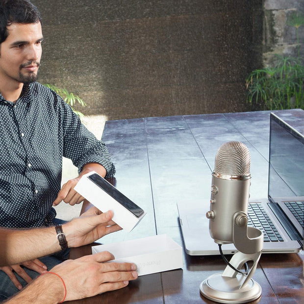 Audio & Video Accessories, Computer Accessories & Peripherals, Computer Microphones, Computers & Accessories, ElectronicsBlue Yeti USB Microphone for Recording, Streaming, Gaming, Podcasting on PC and Mac, Condenser Mic for Laptop or Computer with Blue VO!CE Effects, Adjustable Stand, Plug and Play - Slate - Premium  from Nobles Store - Just $204.33! Shop now at Nobles Store