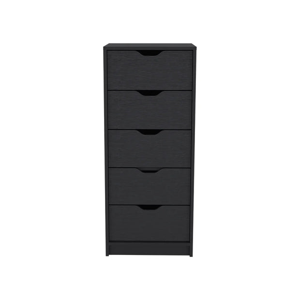 Bedroom Furniture, Furniture, Home & GardenDresser Kamran, Five Drawers Narrow, Black Wengue Finish - Premium  from Nobles Store - Just $176.77! Shop now at Nobles Store