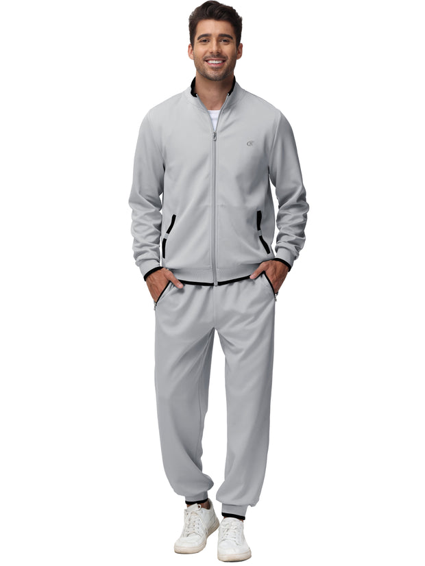 Clothing, Mens Clothing, Mens Workout ClothingMen'S Tracksuits Sweatsuits for Men Set Track Suits 2 Piece Casual Athletic Jogging Warm up Full Zip Sweat Suits Darkgrey S - Premium  from Nobles Store - Just $63.78! Shop now at Nobles Store