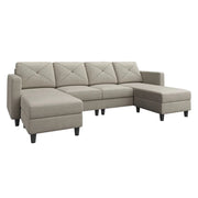 All categoriesU Shaped Sectional Couch Upholstered Sofa Couch with Chaise - Premium  from Nobles Store - Just $822.99! Shop now at Nobles Store