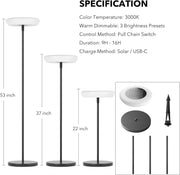 Home Improvements & Tools, Lighting & Ceiling FansMinimalist Solar Powered Outdoor Floor Lamp - Premium  from Nobles Store - Just $78.99! Shop now at Nobles Store