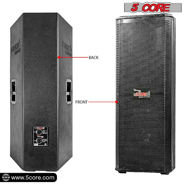 Electronics & Gadgets, Electronics Accessories & Supplies5Core Portable Cabinet PA DJ Speaker System 15 Inch 4000W Passive 3 Way Loudspeaker - Premium  from Nobles Store - Just $1824.01! Shop now at Nobles Store